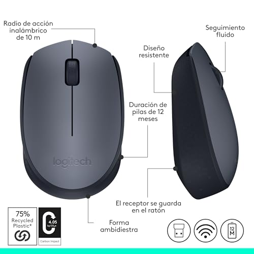 Thumbnail 7 de Logitech M170 Ratón inalámbrico 12 meses de batería