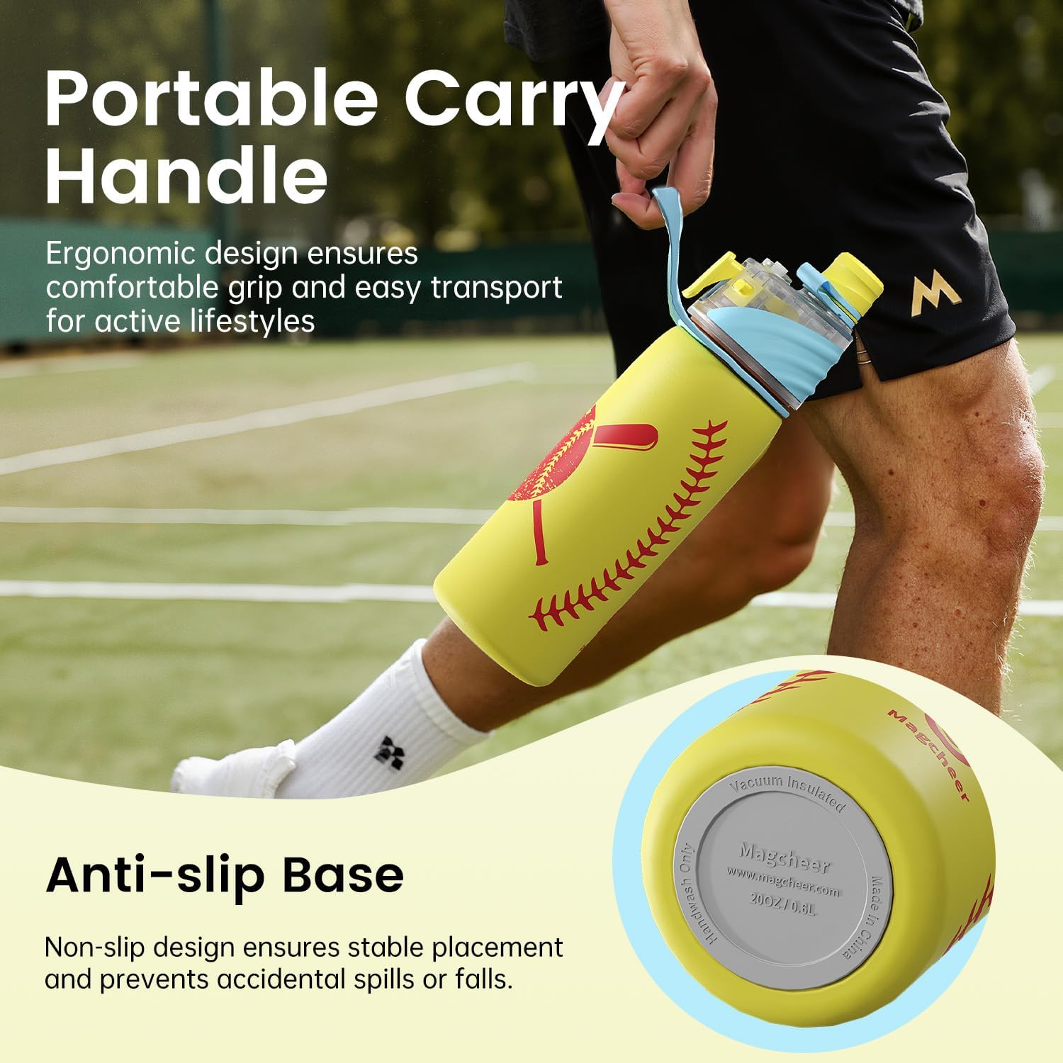 Thumbnail 6 de magcheer Insulated Softball Water Bottle 600 ml 🥤
