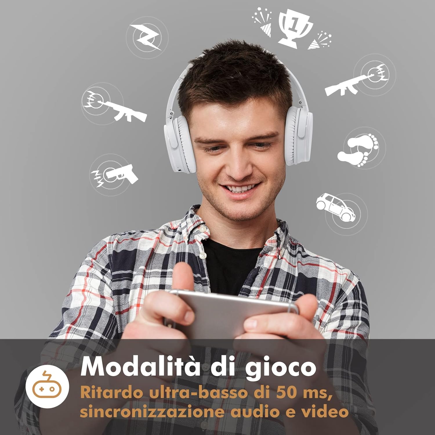 Thumbnail 3 de Srhythm NC25 cuffie ANC over-ear, 50 ore di autonomia