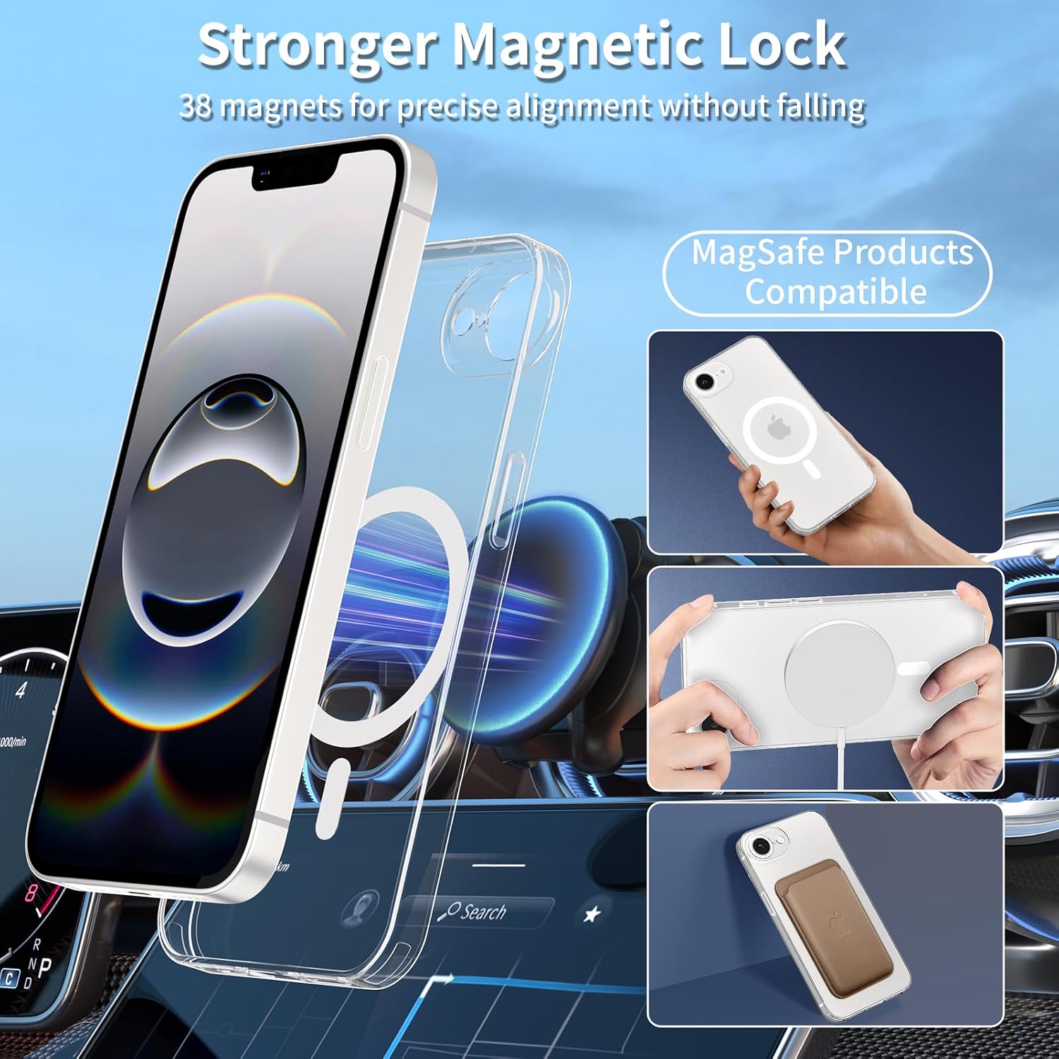 Thumbnail 3 de Yohii Funda iPhone 16e MagSafe 2 piezas