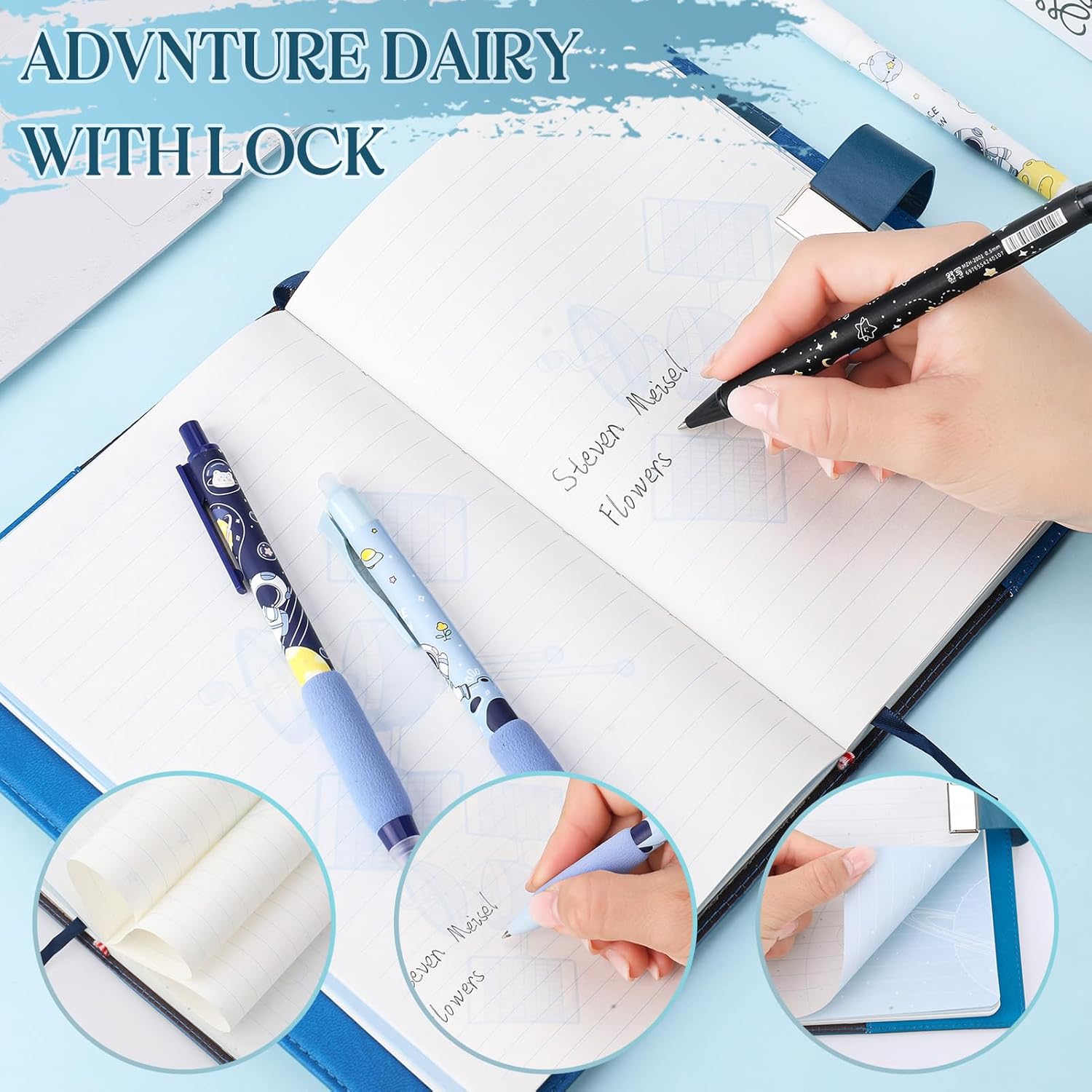 Thumbnail 2 de Candcamp Diary with Lock for Boys: Lockable Secret Journal with 4 Pens Set