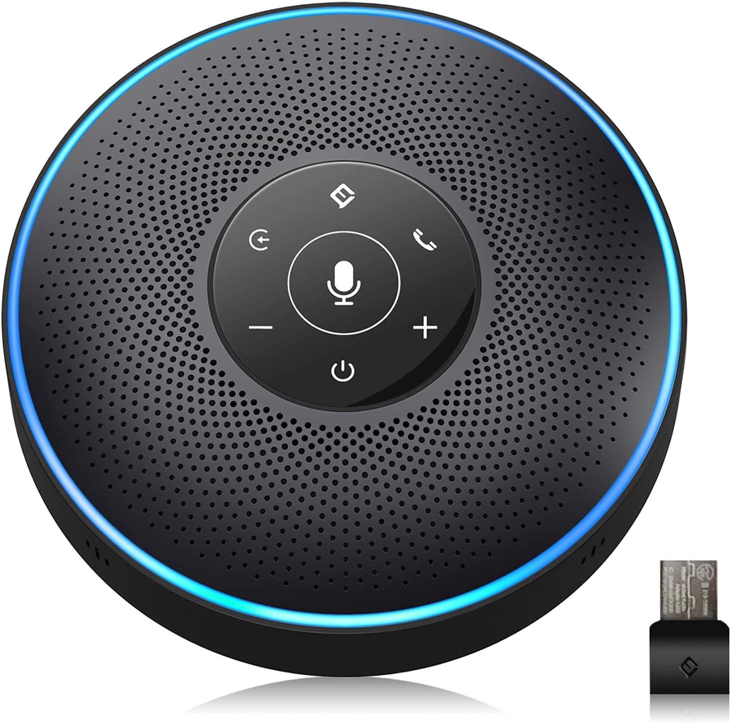 Detalle de EMEET M2 Bluetooth-Konferenzlautsprecher: USB-Speakerphone mit 4 AI-Mikrofonen