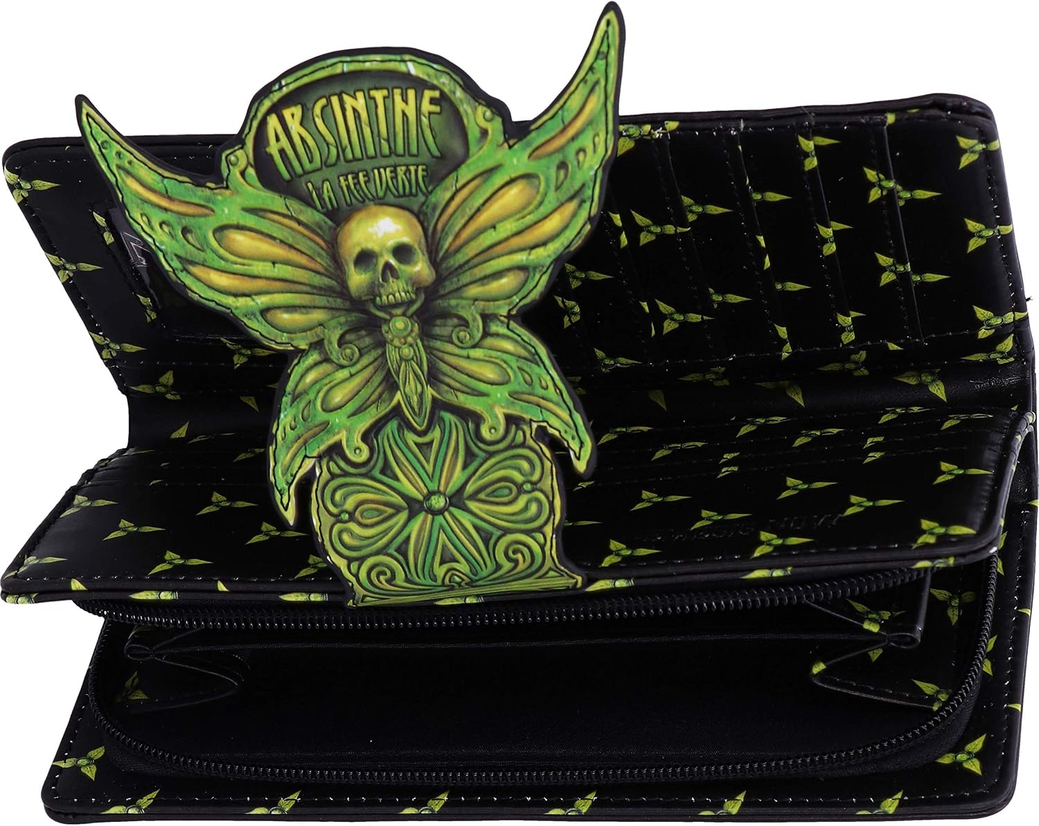 Detalle de Nemesis Now Absinthe La Fee Verte Green Fairy Embossed Purse