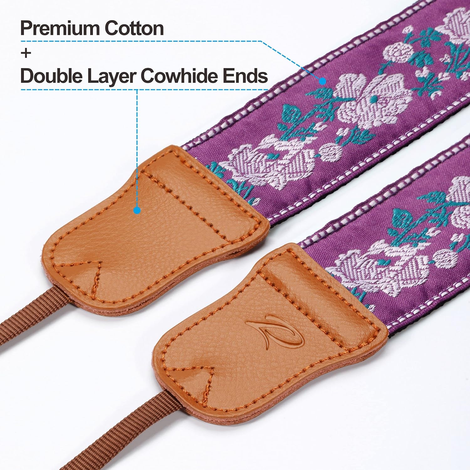 Thumbnail 1 de Padwa Lifestyle Camera Strap 2" cowhide vintage pattern 📷