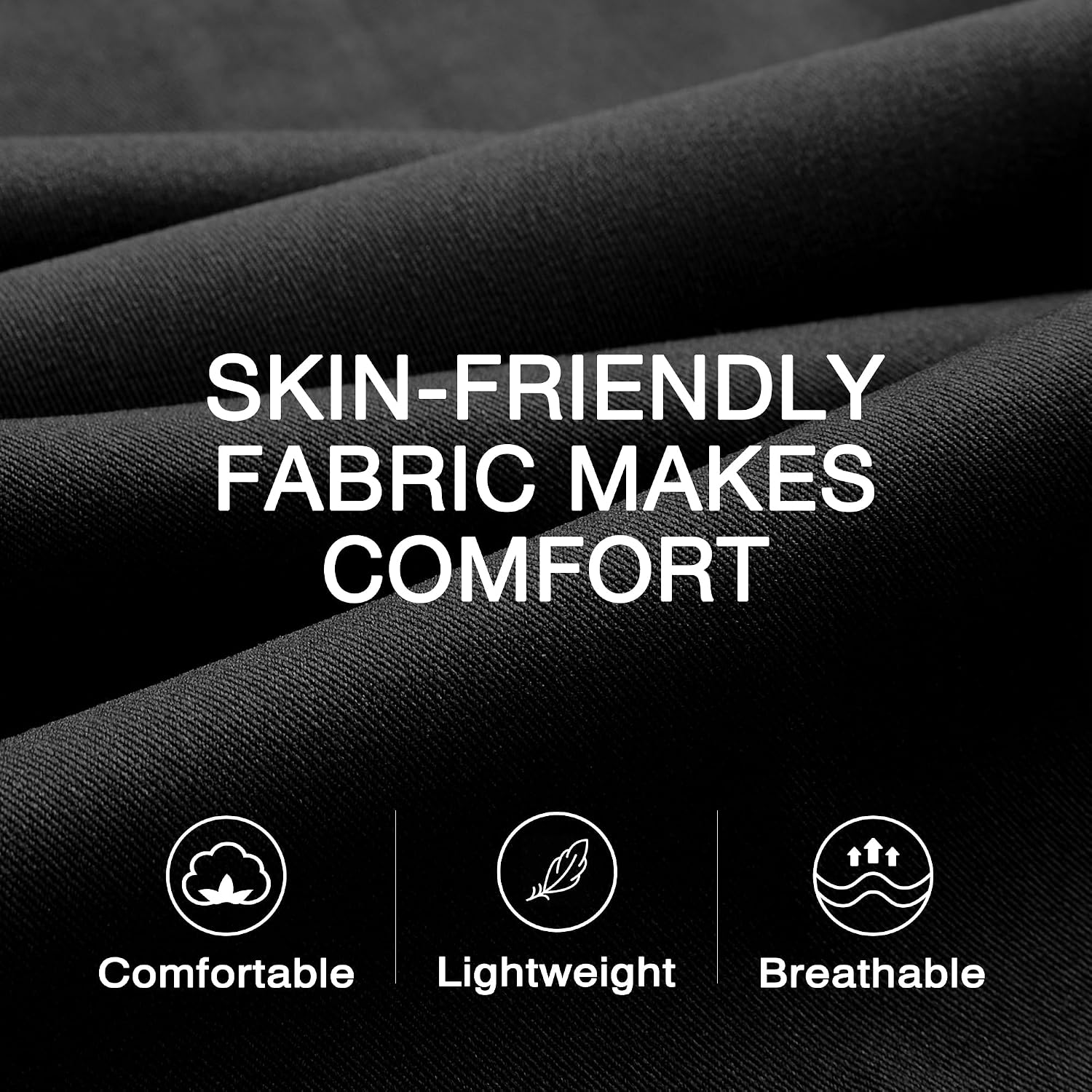 Thumbnail 6 de Comdecevis Men's Relaxed Fit Casual Pants, Elastic Waist and Drawstring