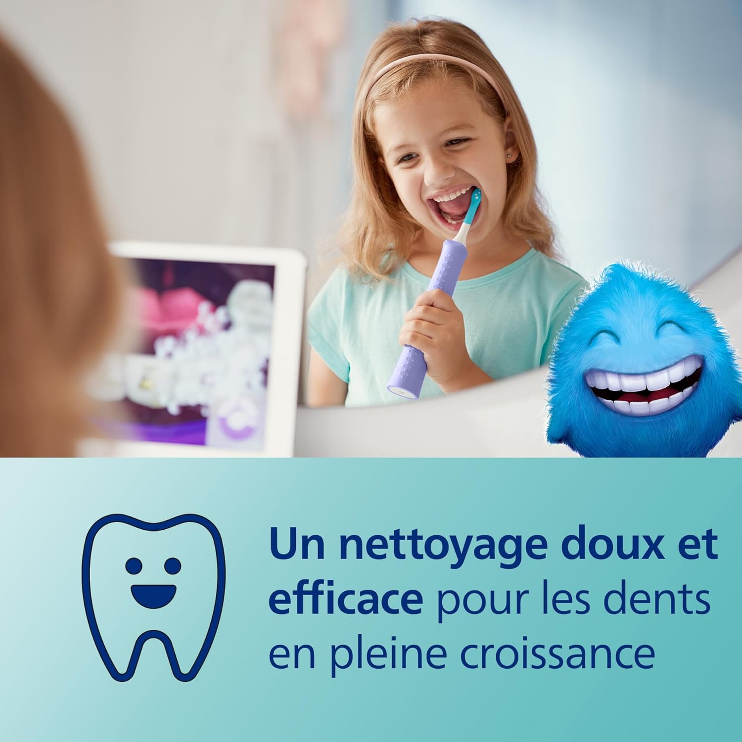 Detalle 2 de Philips Sonicare Kids brosse électrique 3 ans 🪥
