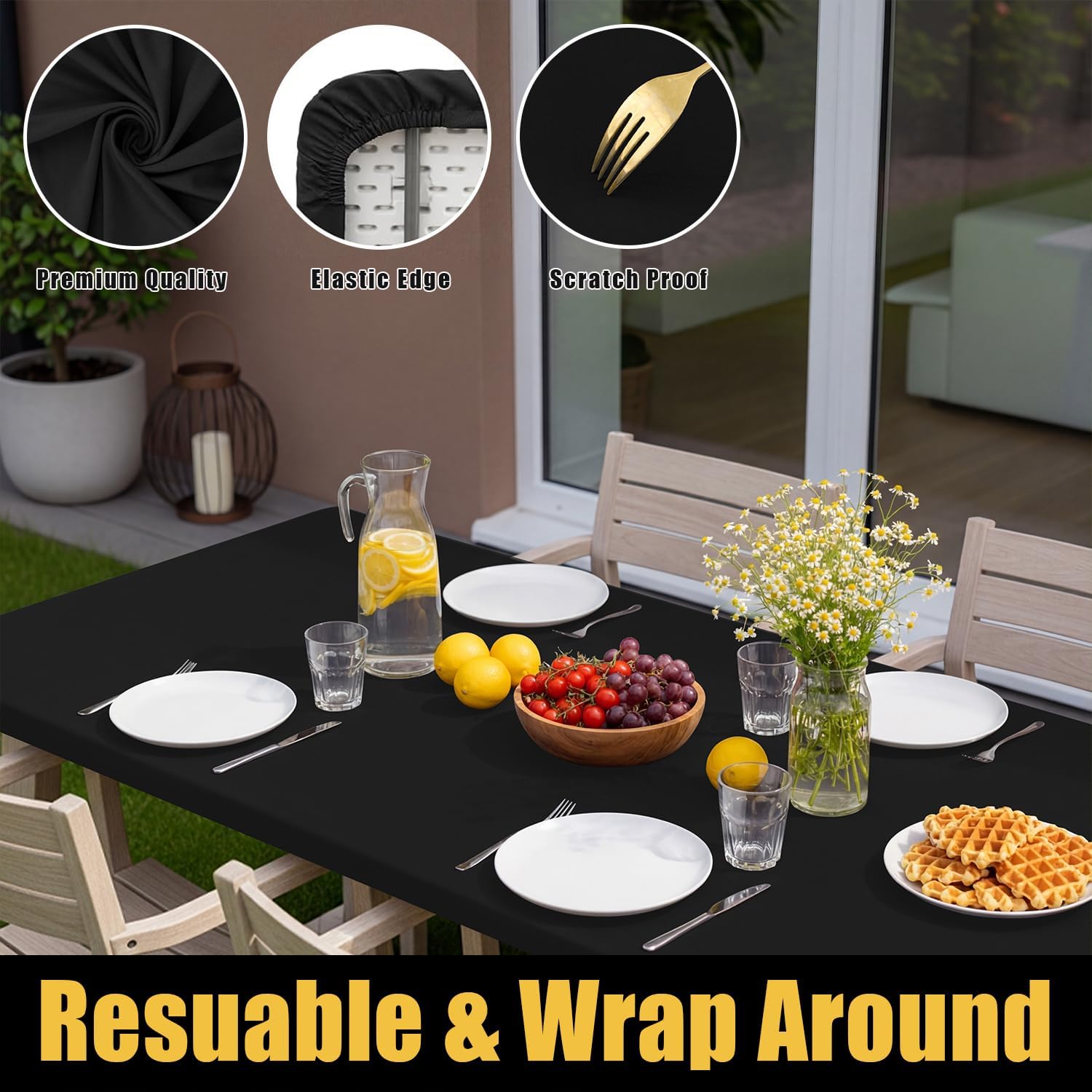 Thumbnail 4 de Smiry Rectangle Table Cloth, 30"x72" ๐