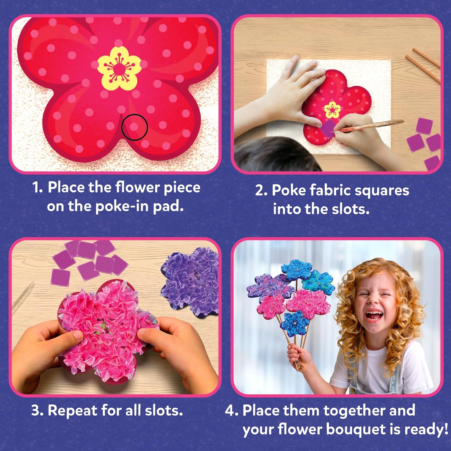 Detalle de Skillmatics Poke-in Art Flower Bouquet kit
