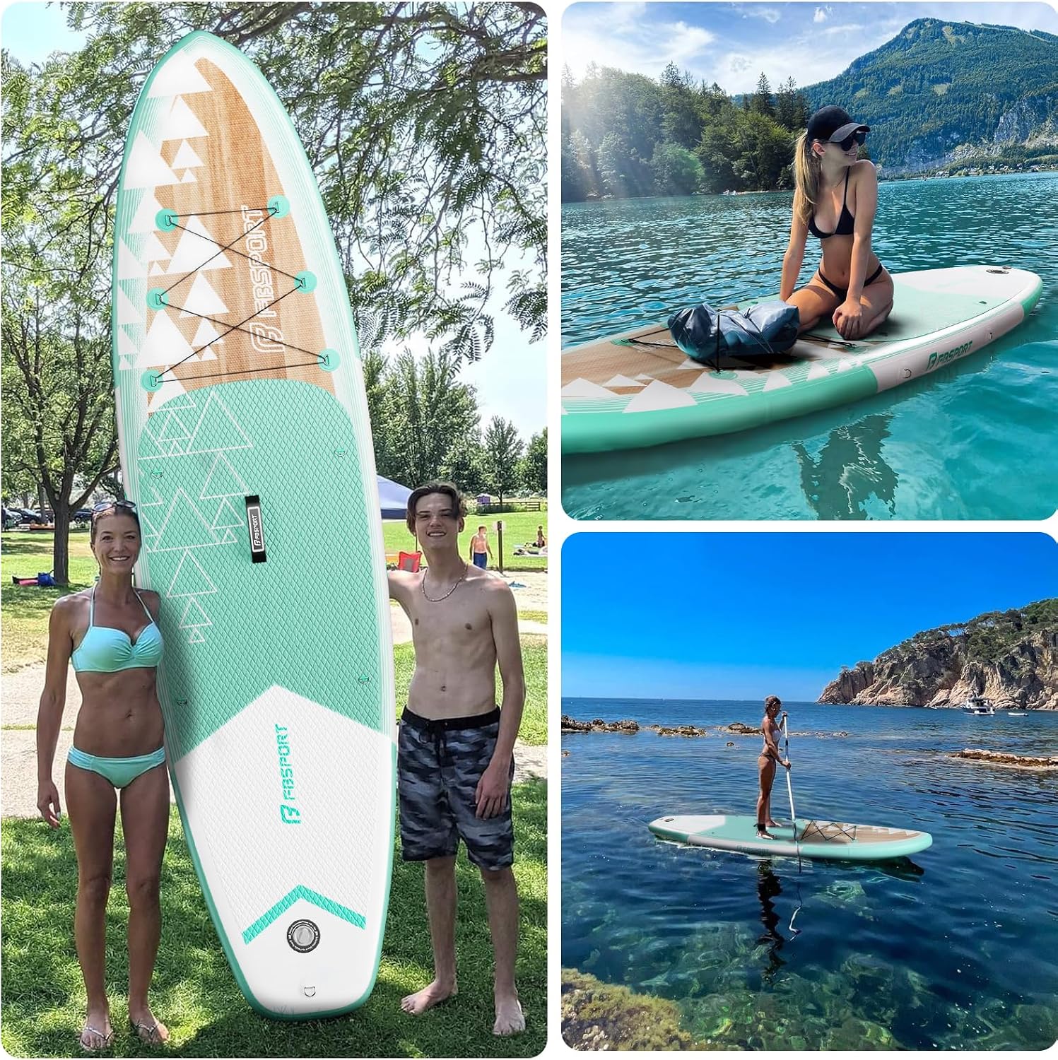 Thumbnail 4 de FBSPORT 11' Premium Stand Up Paddle Board: A stable, versatile yoga and family-friendly SUP