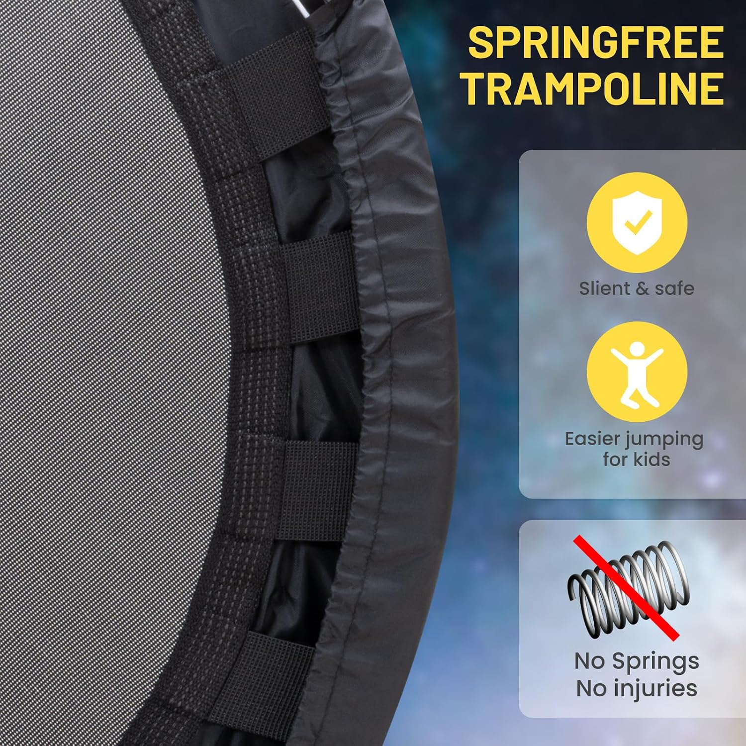 Detalle de Ativafit 36-inch Elastic Band Big Handle Toddler Trampoline