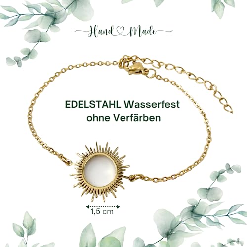Thumbnail 8 de ONDEGO Sonne Freundschaftsarmband aus Edelstahl – Verstellbar, nickelfrei, Geschenkverpackung