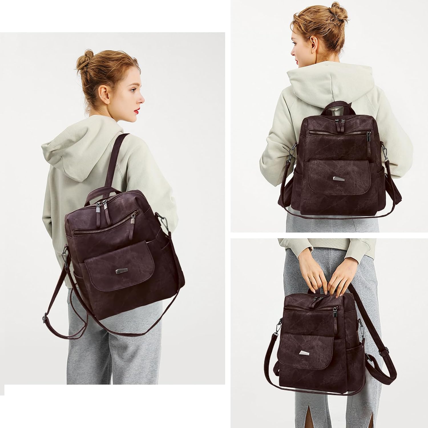 Thumbnail 1 de Puwuzixi Women Backpack 11.8in lightweight