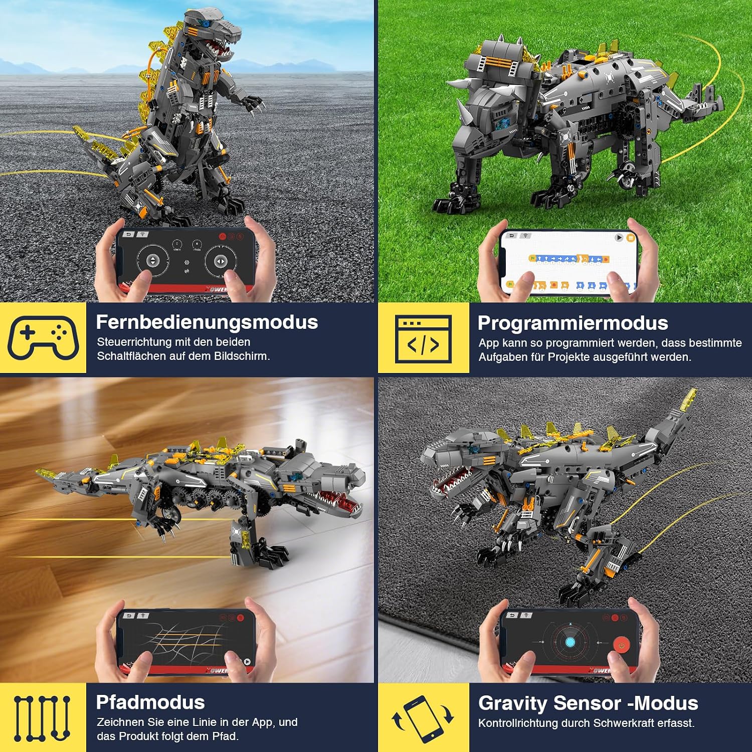 Detalle 2 de Technic Roboter Bausatz 935Pcs 5‑in‑1 RC