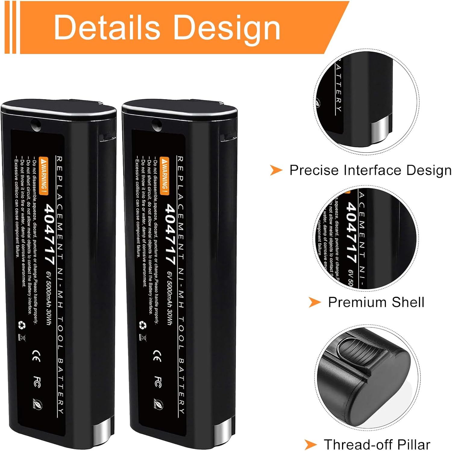 Thumbnail 2 de Paslode 6V 5000mAh NI-MH Replacement Battery (2-Pack)