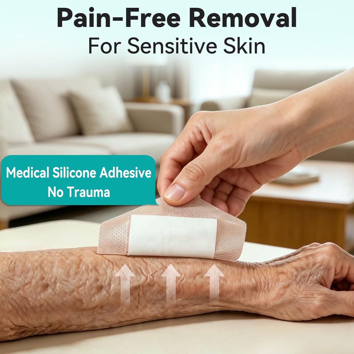 Thumbnail 2 de Dimora Silicone Foam Dressing 3" x 3" (20 PCS) with Border for Sensitive Skin Wound Care