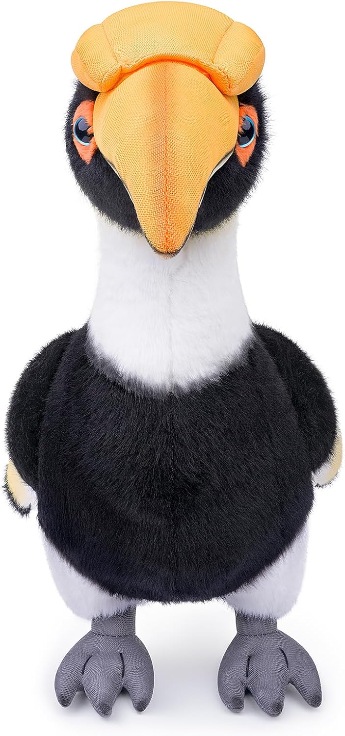 Detalle 2 de Lilizzhoumax Double-Horned Hornbill Plush Toy 12 Inch – Realistic, Super Soft and Cuddly Companion