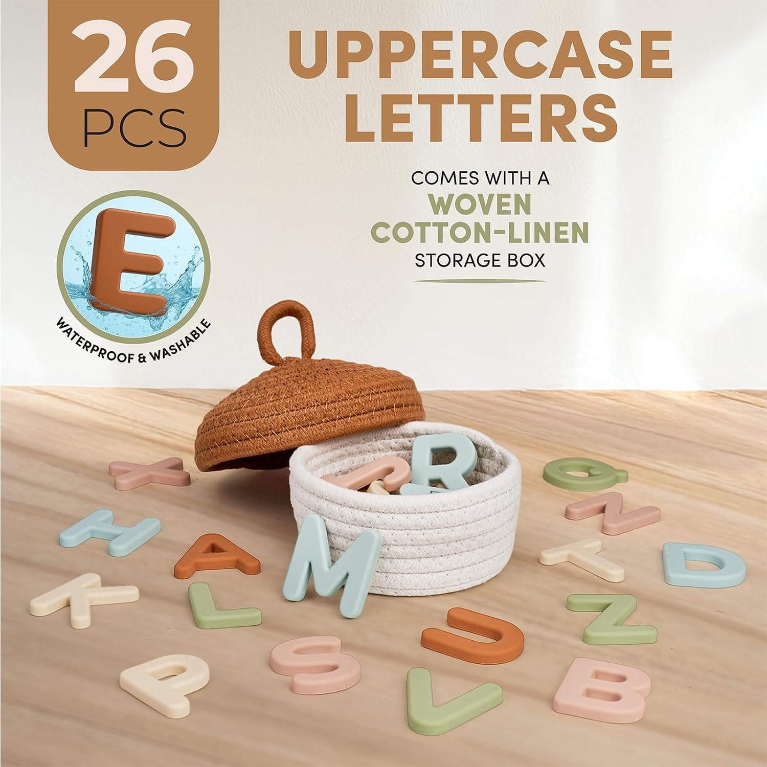 Thumbnail 2 de JoyCat 26 Silicone Alphabet Magnets 🧲