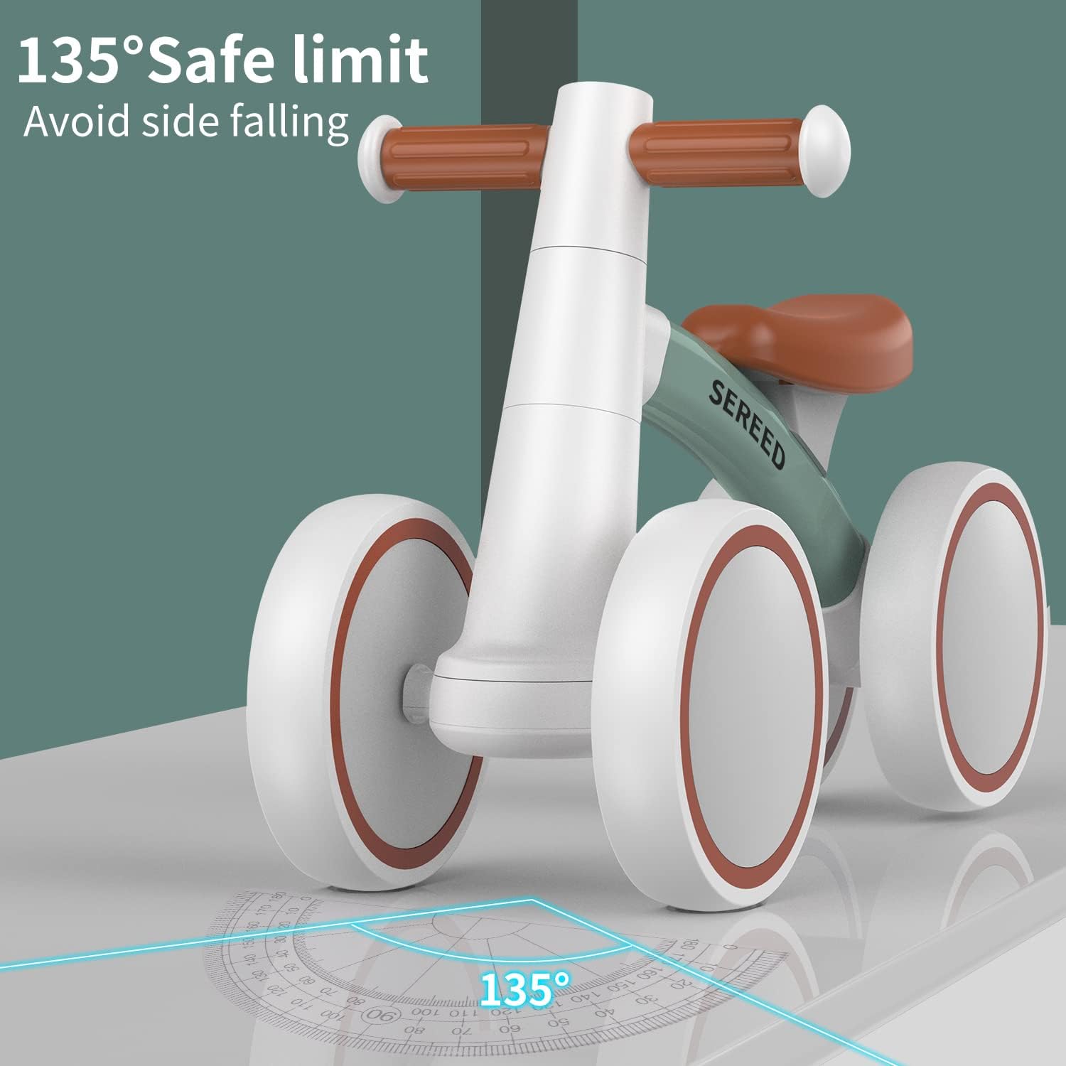 Thumbnail 6 de SEREED Balance Bike 4-Wheel for 12–24 Months