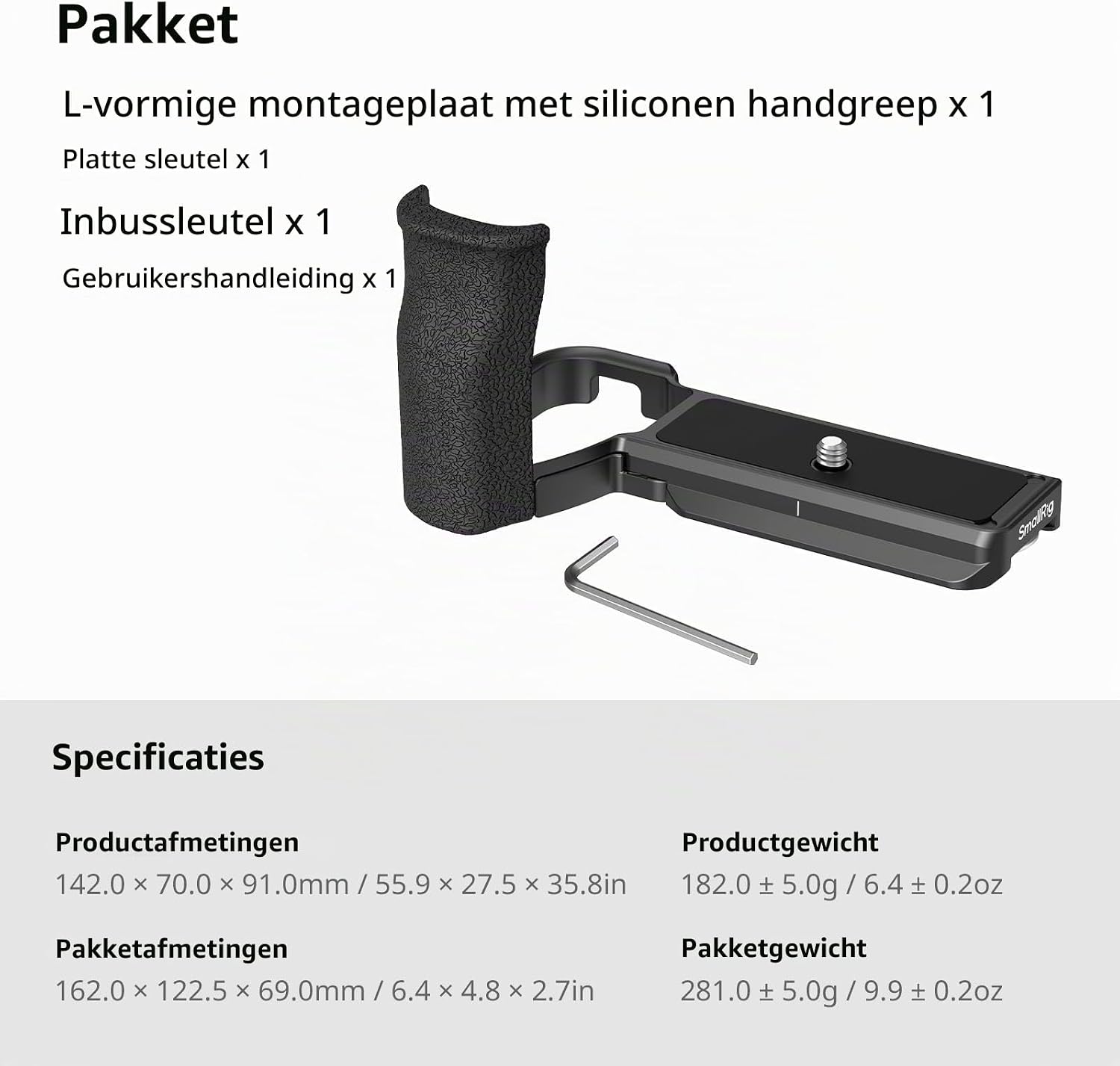 Detalle 2 de SMALLRIG 5061 HawkLock cagekit voor Sony Alpha 6700 met Arca-Swiss-plaat