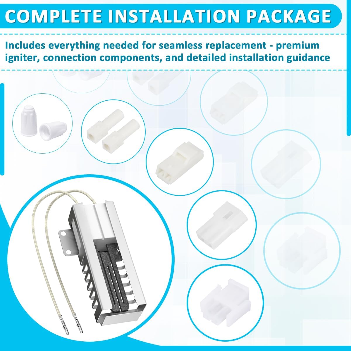 Detalle de JIYIZO Oven Igniter, 4-Prong Connector