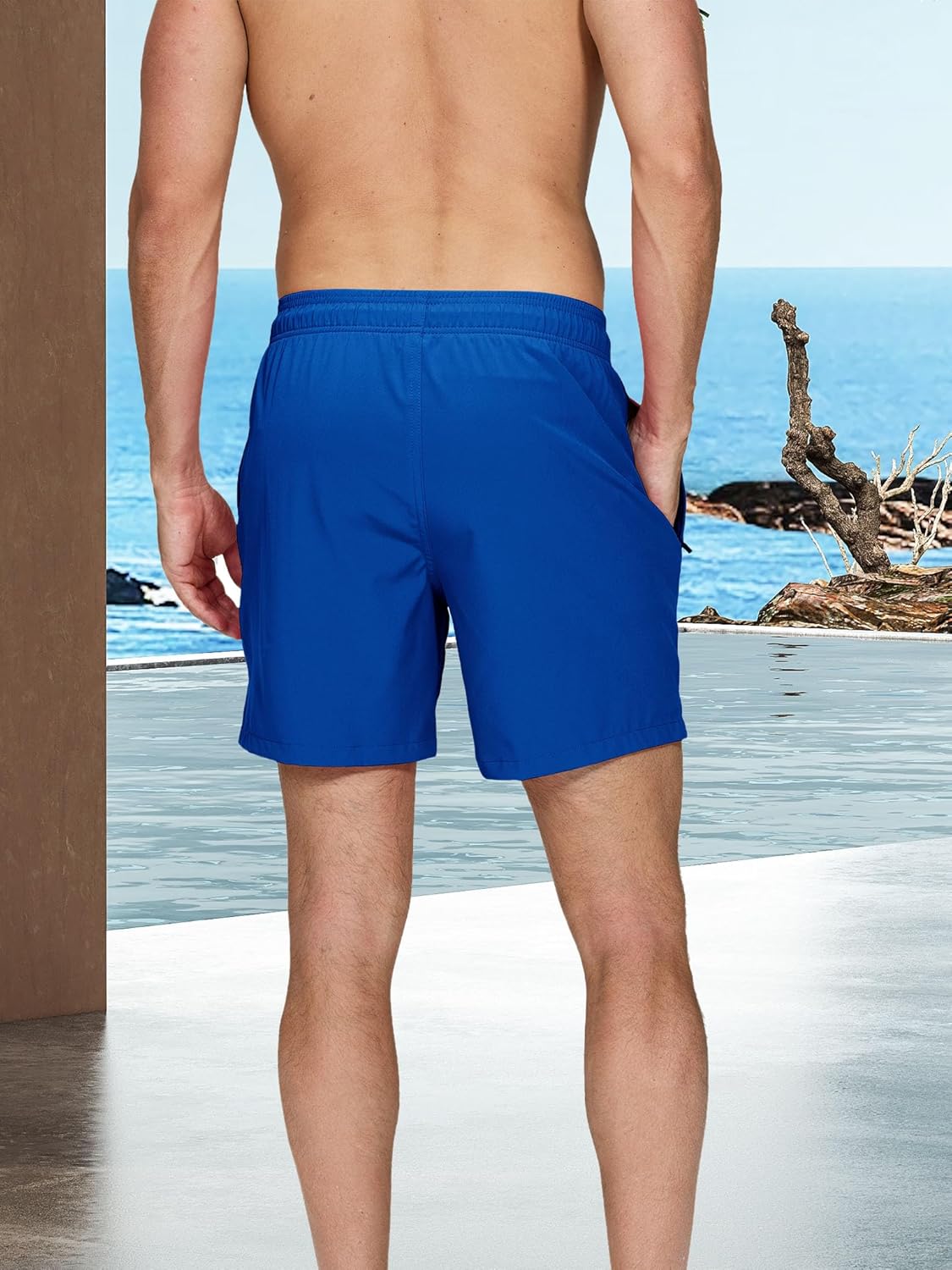 Thumbnail 2 de Arcweg Badehose für Herren – 2-in-1 Kompression, atmungsaktiv, mit Reißverschluss-Taschen