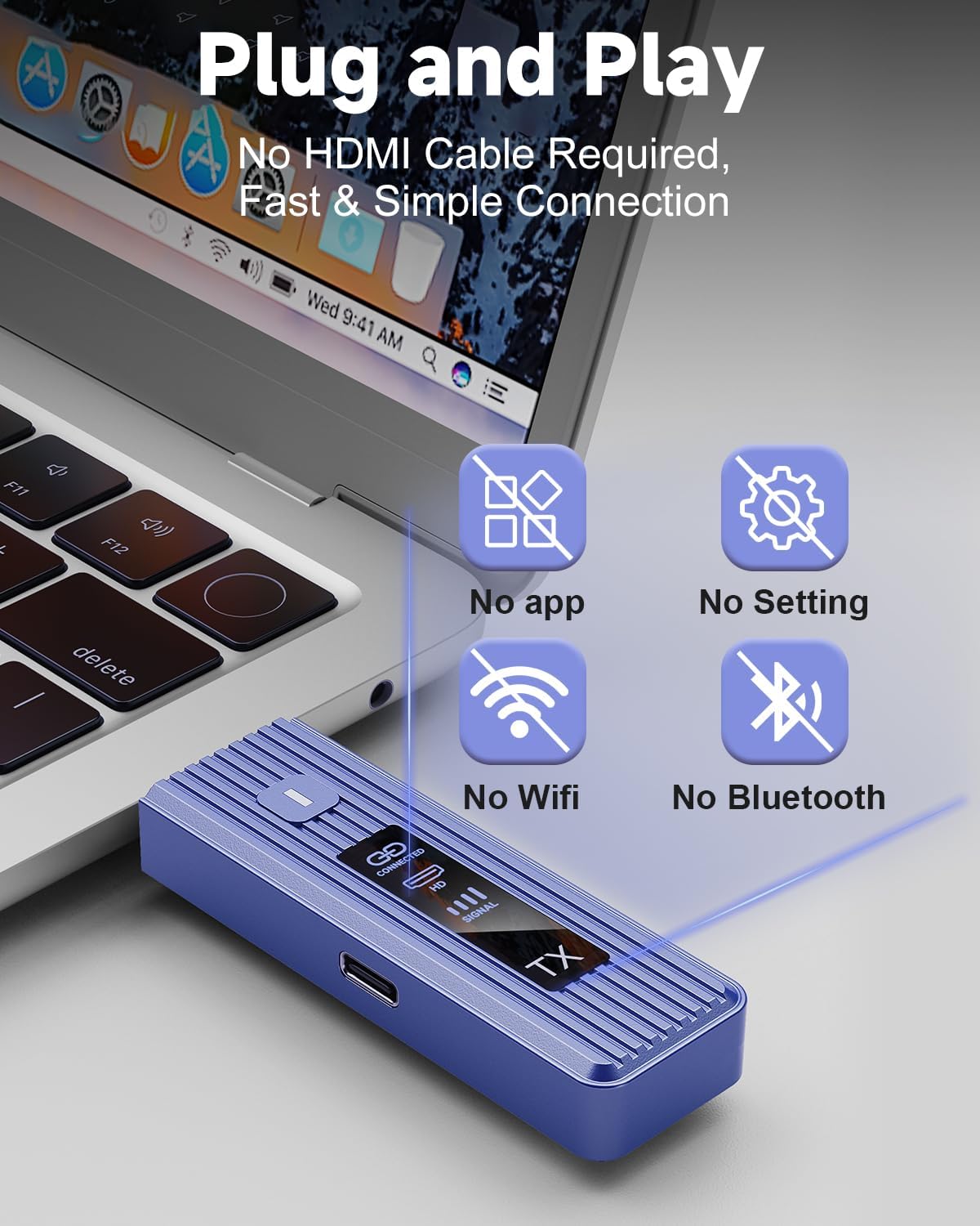 Thumbnail 4 de 2026 New-Gen Wireless HDMI Transmitter Receiver with 4K Decoding and 110M Range