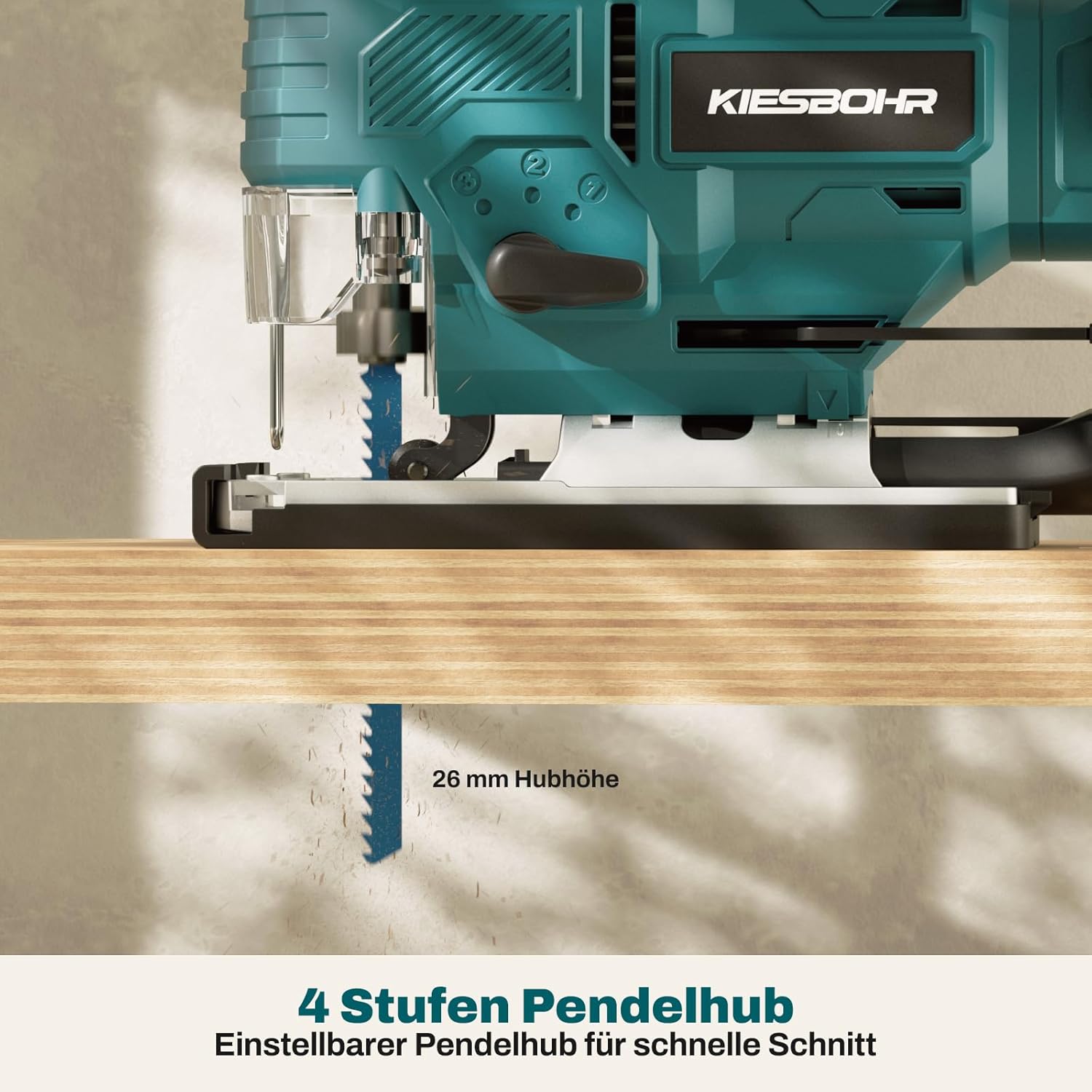 Thumbnail 4 de KIESBOHR CSJ001 Akku-Stichsäge 26 mm Hubhöhe