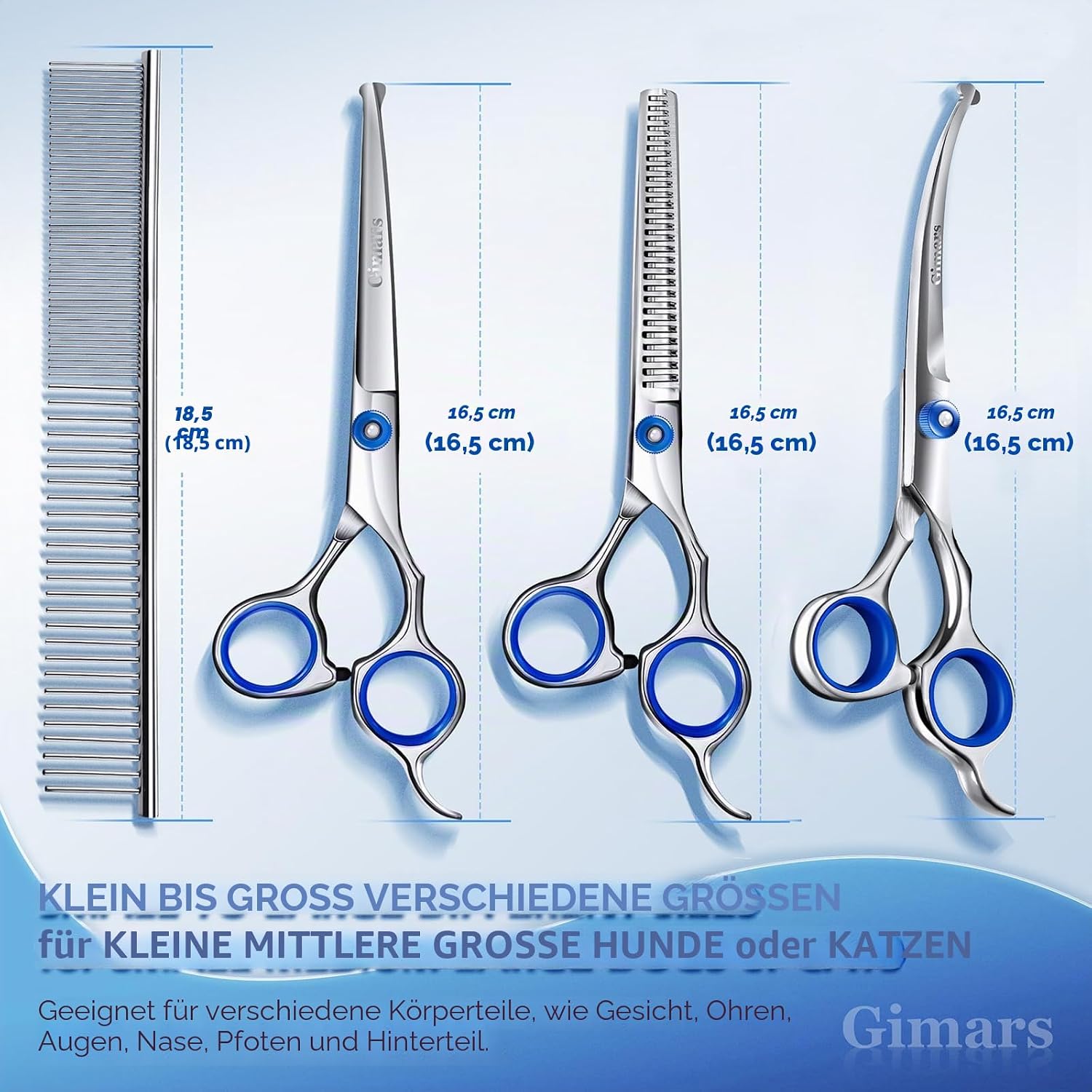Detalle 2 de Gimars Hundepflege-Set 5-in-1 ✂