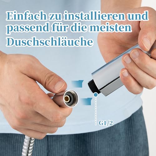 Thumbnail 6 de OFFO Duschkopf XXL mit 6 Strahlarten – großflächig, wassersparend, Chrom