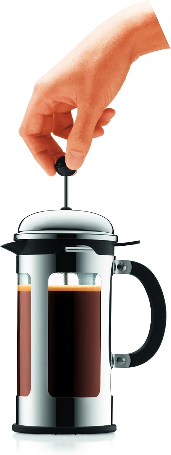 Detalle 2 de Bodum CHAMBORD – prasa francuska 0,5 l ze szklaną karafką i stalową ramą