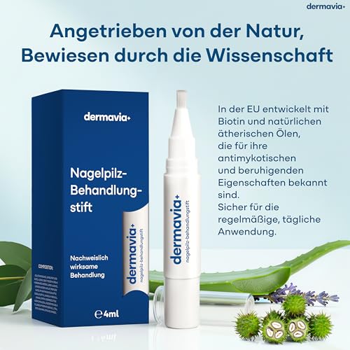 Detalle 2 de DERMAVIA+ Nagelpilzbehandlung – Präzise 4 ml Drehstiftformel für Nagel- und Hautinfektionen