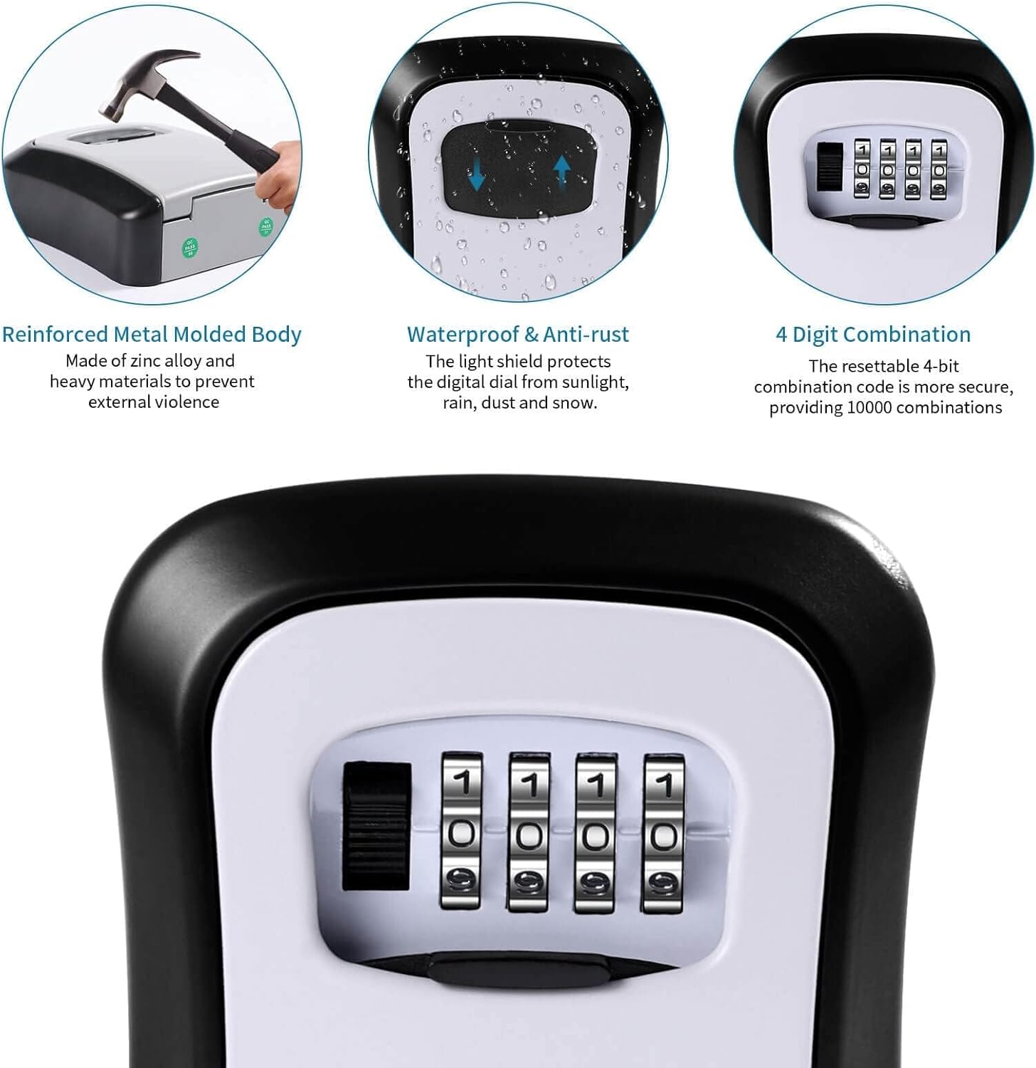 Thumbnail 1 de Mitoymia H001 Key Safe 4‑digit lock