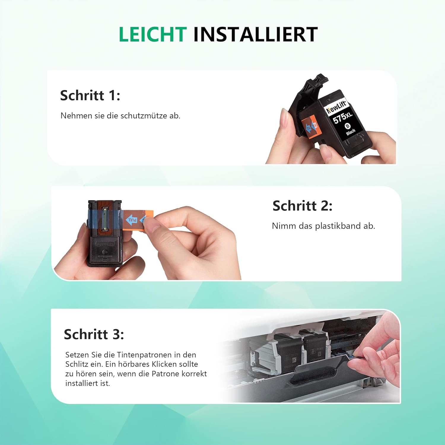 Thumbnail 5 de NewLift PG-575XL CL-576XL Druckerpatronen