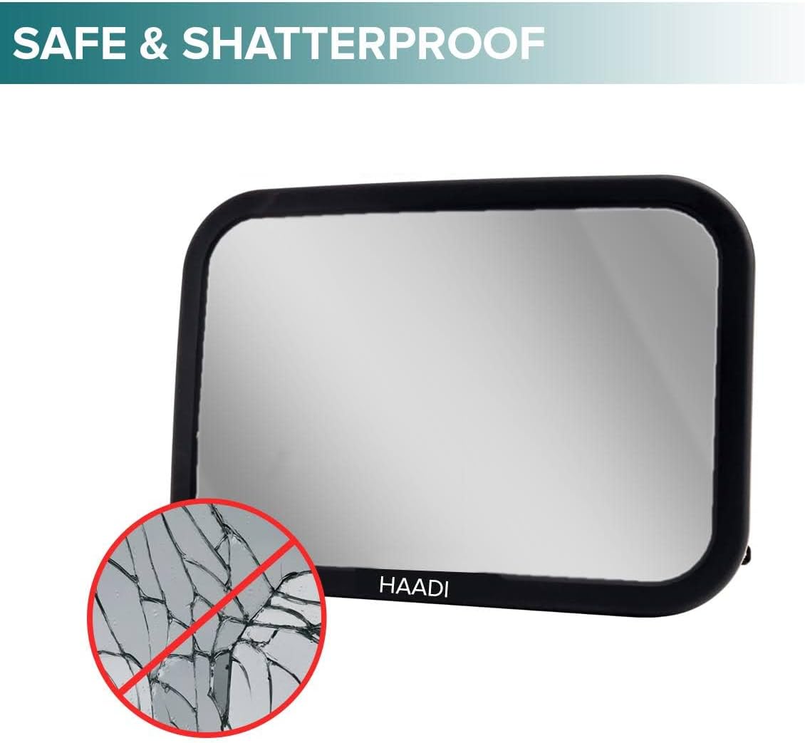 Thumbnail 5 de Baby Car Mirror Rear View – 360° Adjustable, Extra Wide, Shatterproof Back Seat Monitor