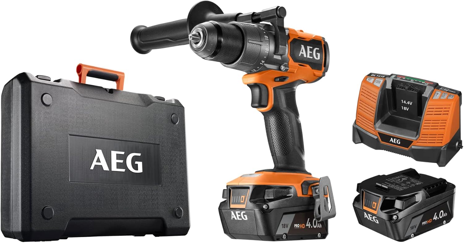 Detalle de AEG - Perceuse à percussion 18V PRO18V Subcompact Brushless (BSB18SBL2-202C)