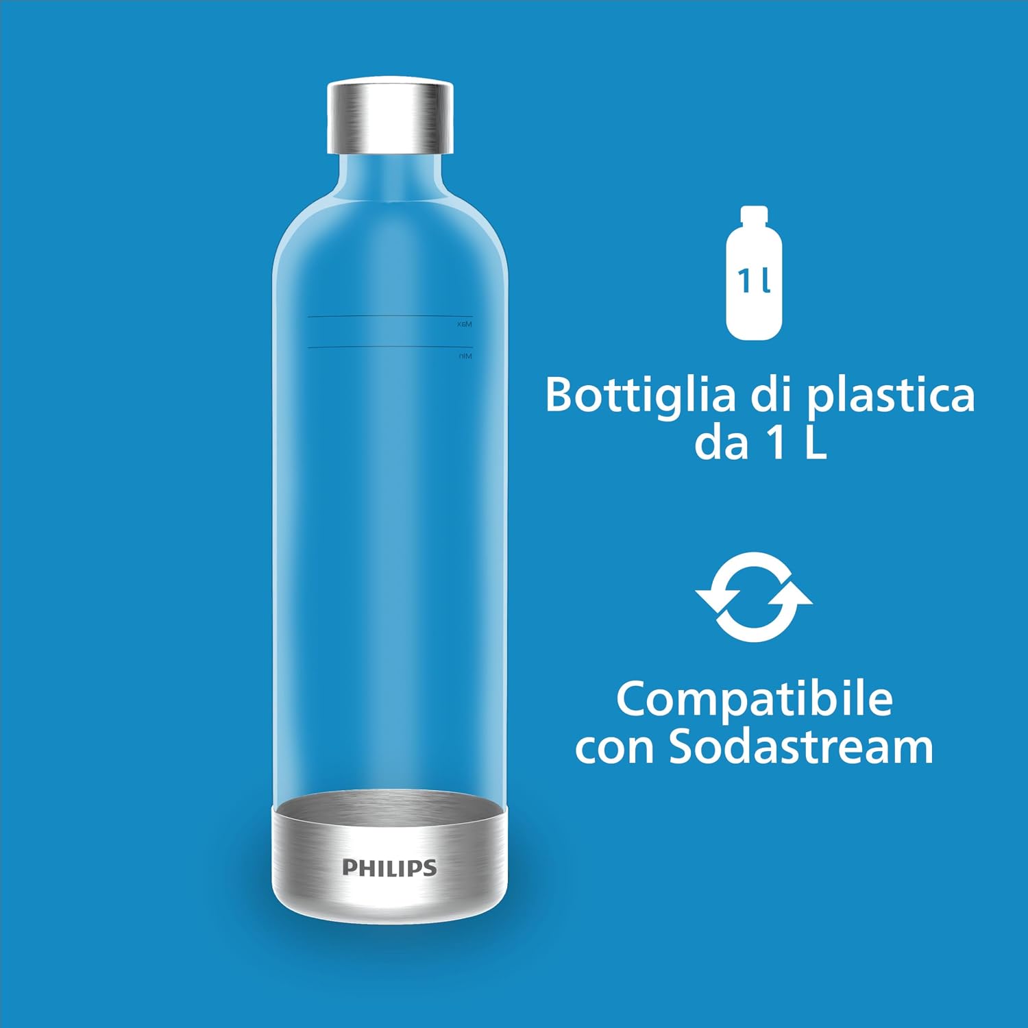 Detalle 2 de Philips GoZero Add4902Wh/10 produttore di acqua frizzante 1 l 🥤