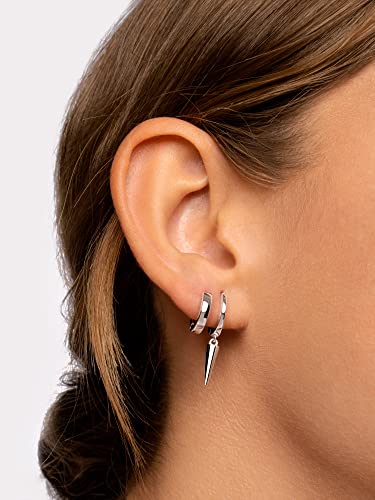 Detalle de SINGULARU Pendientes Mujer Gota Pine Baño Oro: brillo suave y estilo minimalista