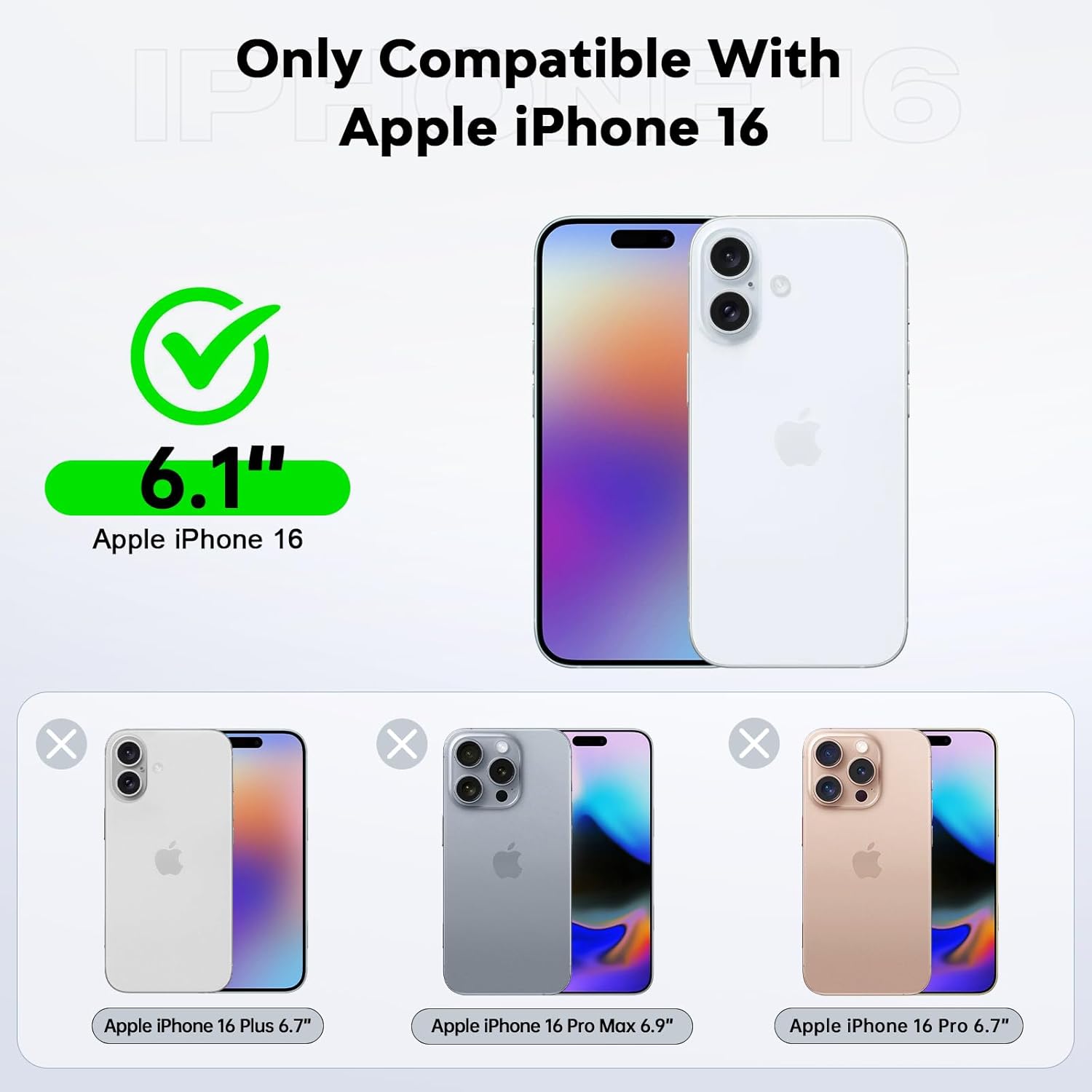 Thumbnail 1 de LeYi iPhone 16 Case 360° Protection