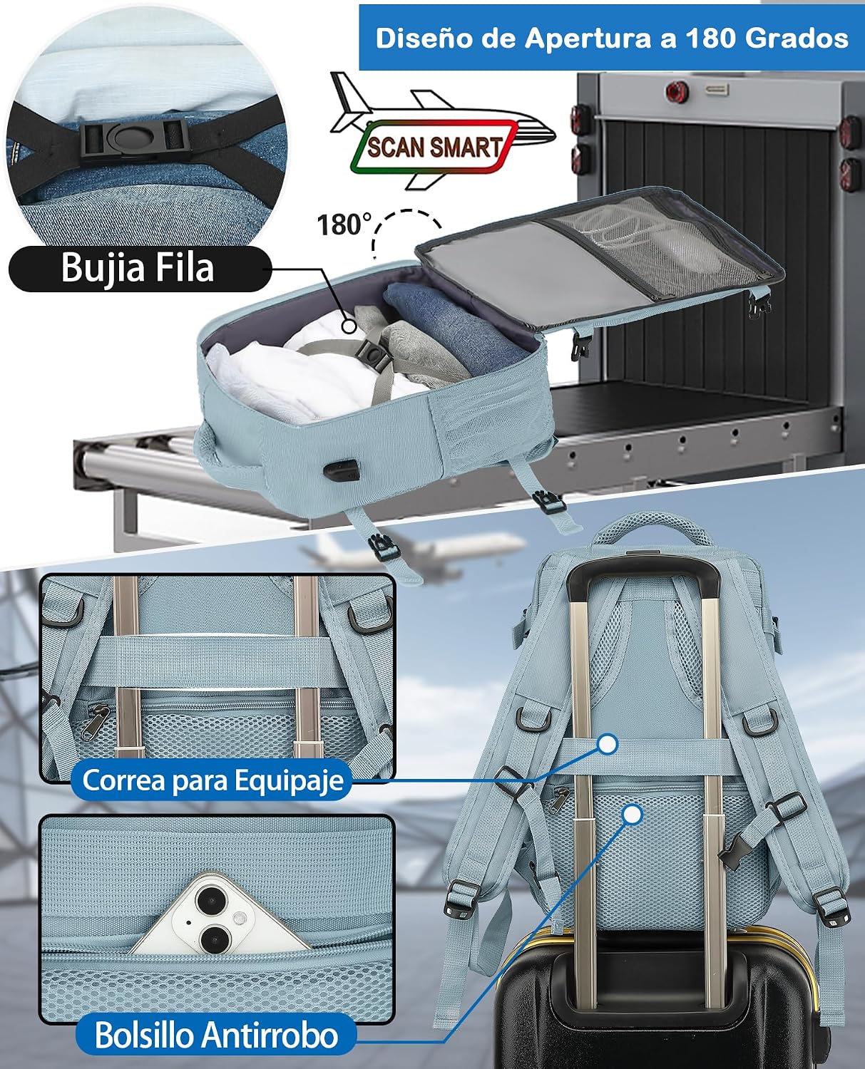 Thumbnail 2 de KLOSTAIN Mochila Cabina 40x20x25 para Ryanair