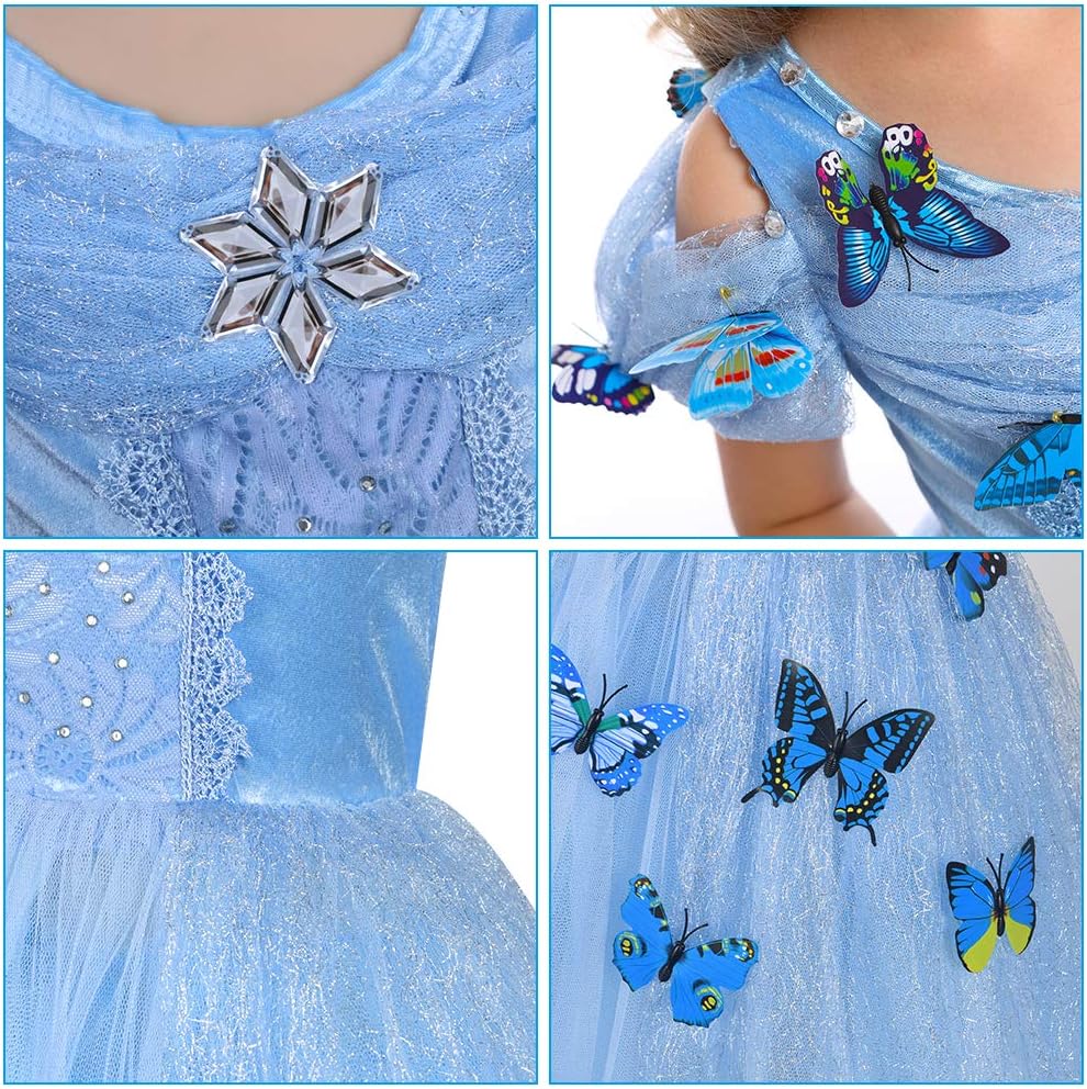 Thumbnail 4 de URAQT Vestido de Cenicienta 👗, Disfraz Elegante para Niñas 3-8 años