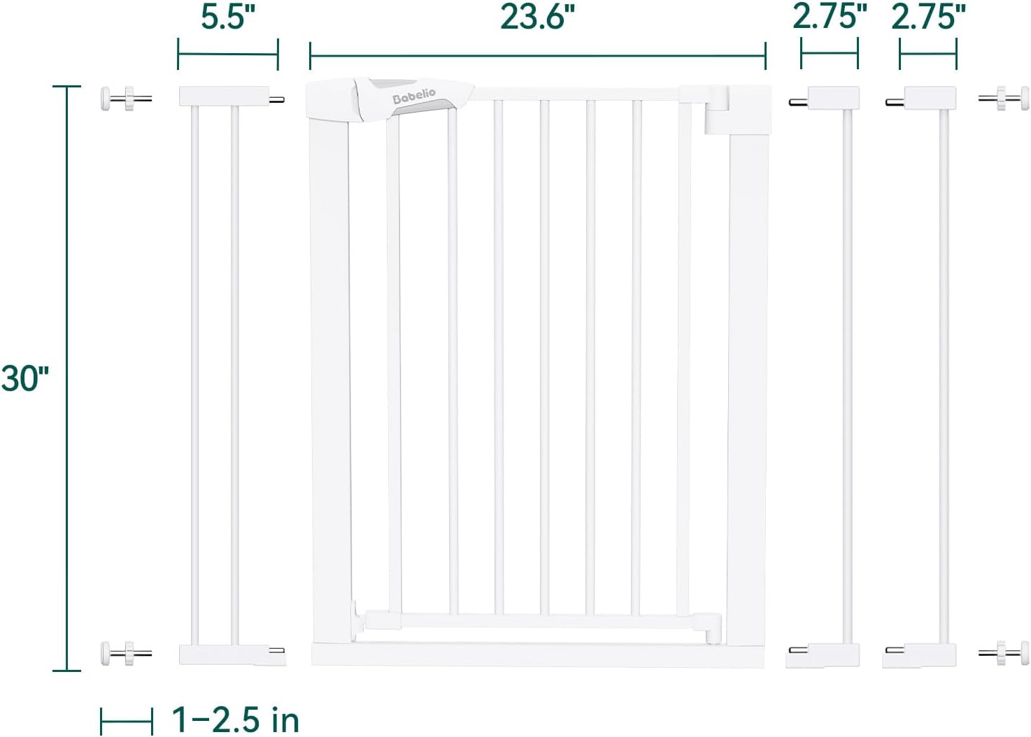 Thumbnail 2 de BABELIO Safety Gate 26-40" for Doorways 📐