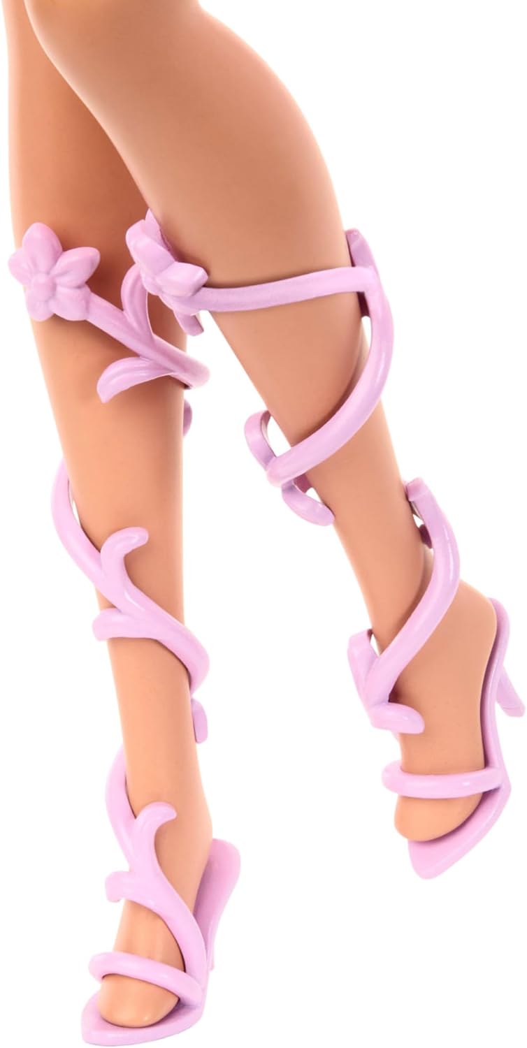 Detalle 2 de Barbie Hada JCP76 con varita y accesorios de moda: fantasía con cambio de color en alas y conjunto