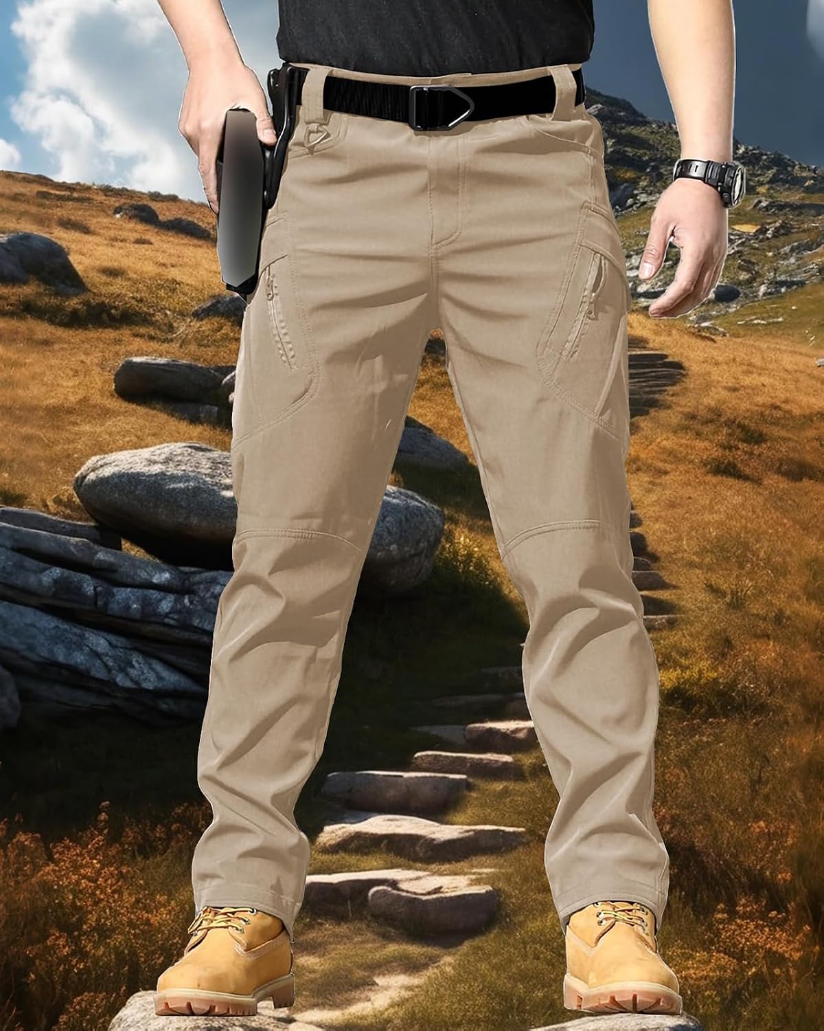 Thumbnail 5 de whox Men's Cargo Pants, Ripstop Water-Resistant Design, 6 Pockets