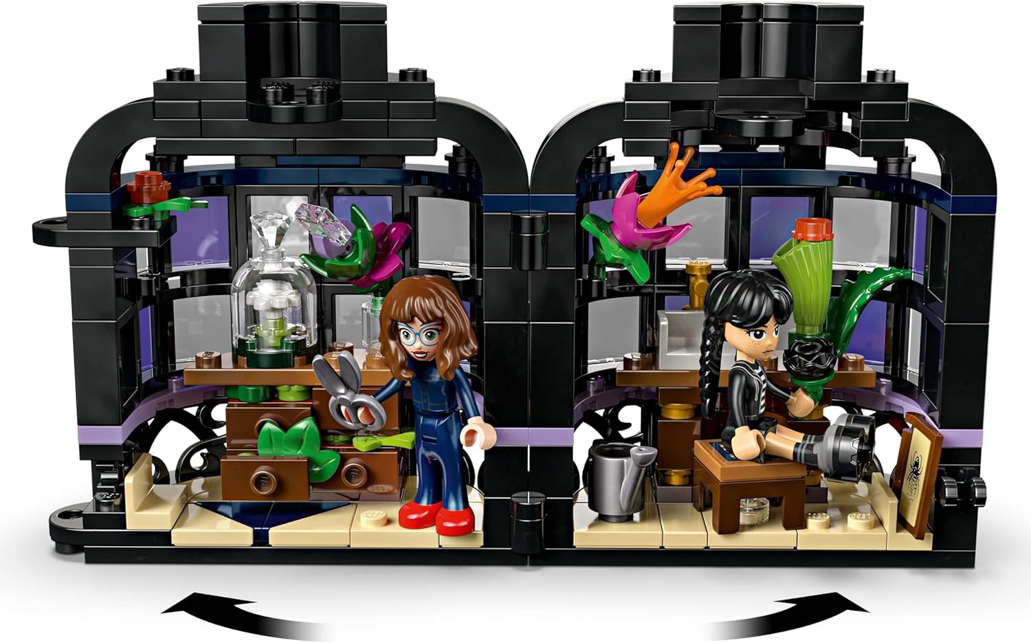 Detalle de LEGO Wednesday Schwarze Dahlie 76784 – Detektiv-Set zum Bauen und Ausstellen