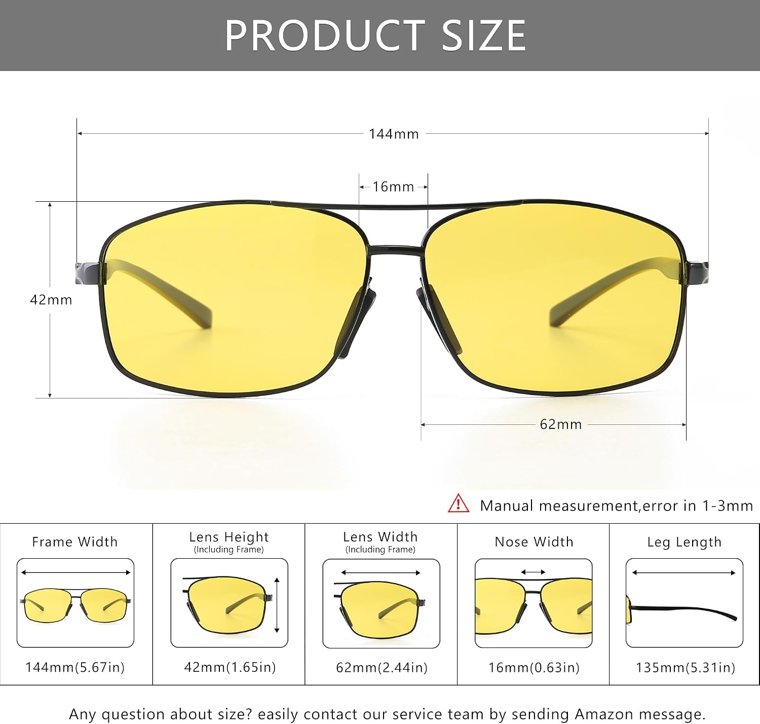 Thumbnail 5 de SUNGAIT Lightweight Rectangular Polarised Sunglasses UV400
