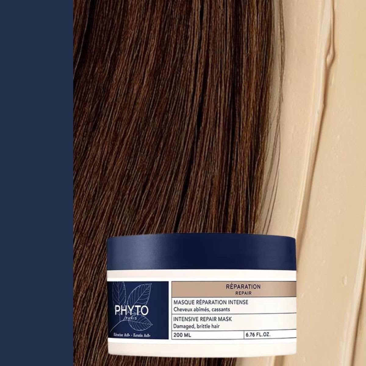 Detalle 2 de Phyto Réparation Masque Réparation Intense 200 ml – Cheveux abîmés et cassants