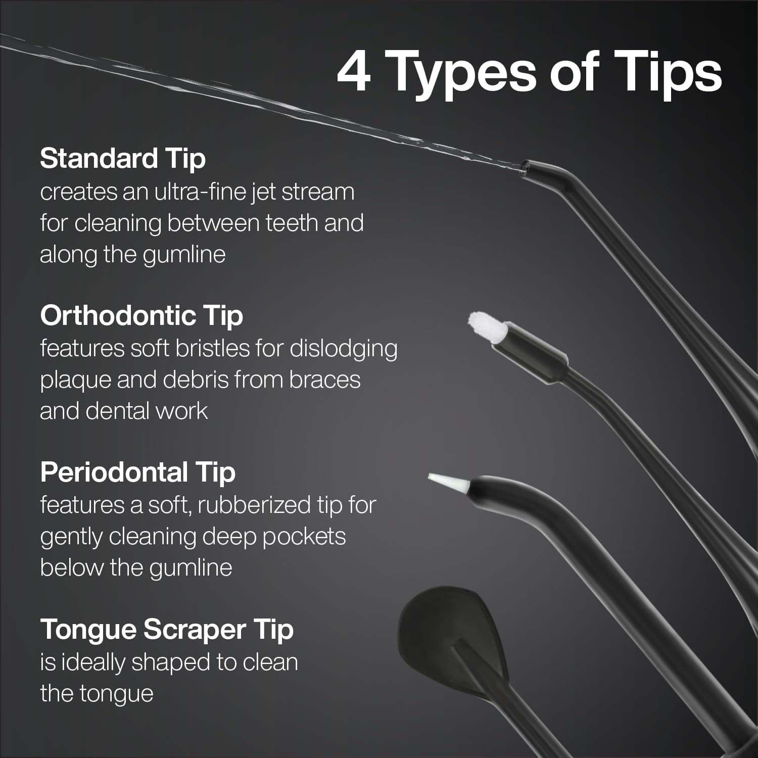 Detalle de AquaSonic Water Flosser review: cordless, rechargeable, braces-friendly dental irrigation