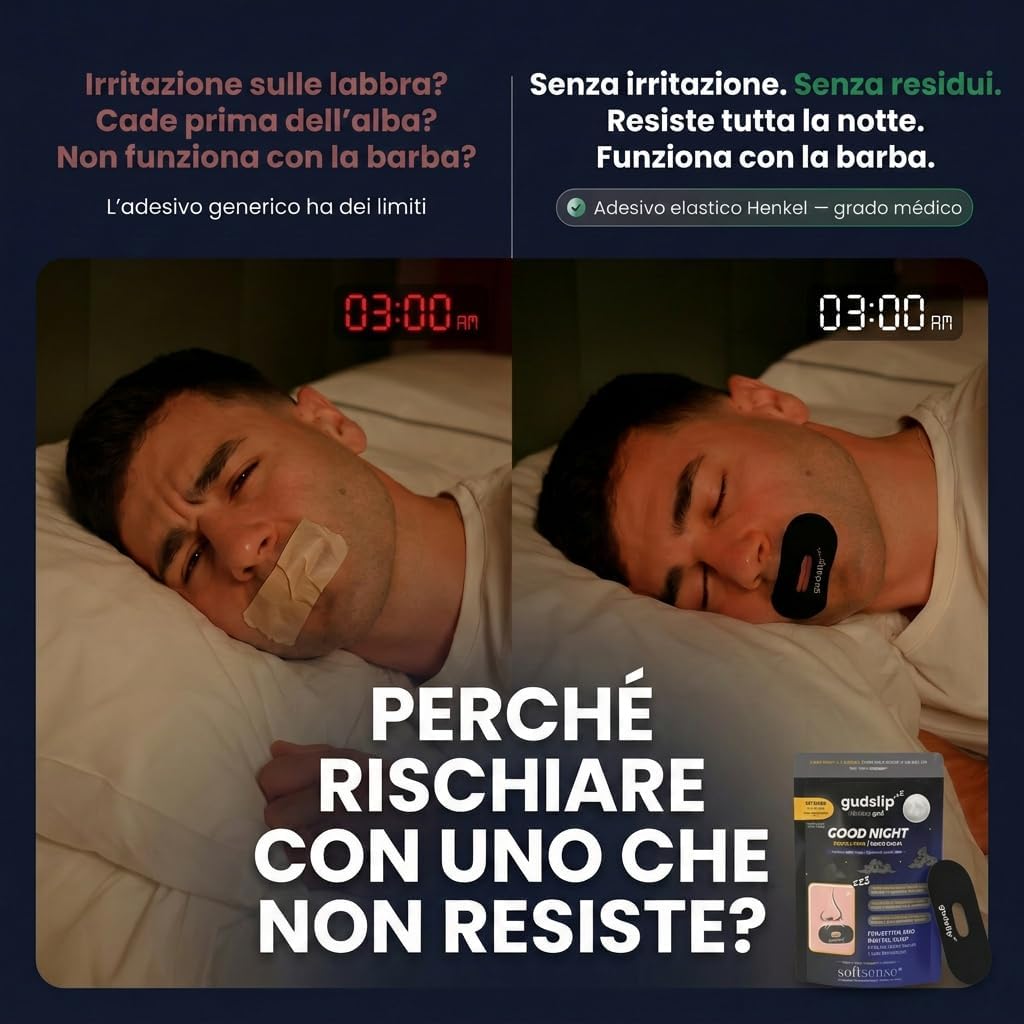 Thumbnail 2 de GudSlip® Mouth Tape – Cerotti Bocca per Dormire: respira meglio e dormi profondamente