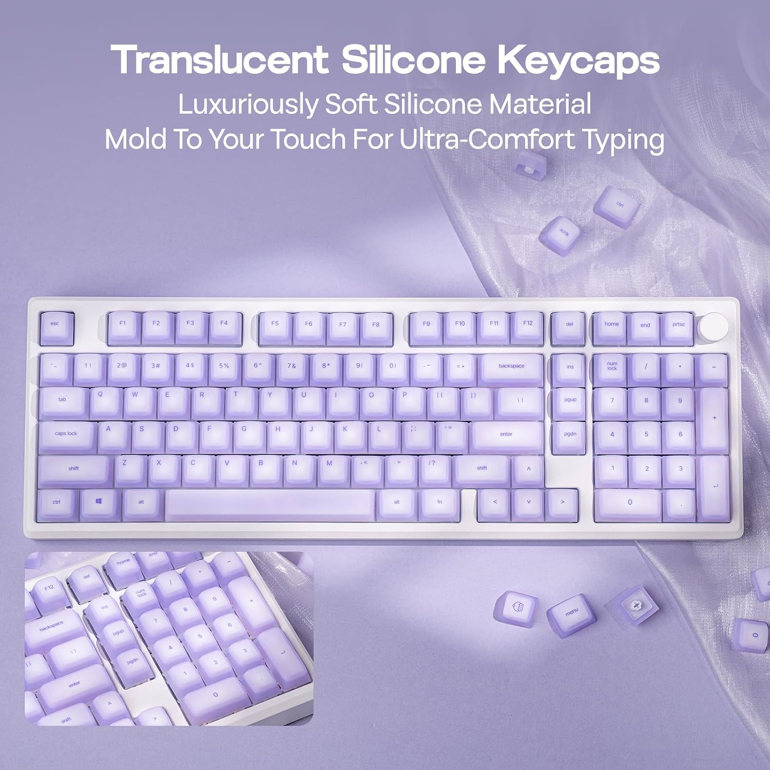 Thumbnail 4 de EPOMAKER AegisSil silicone cherry profile keycaps 113 keys ⌨