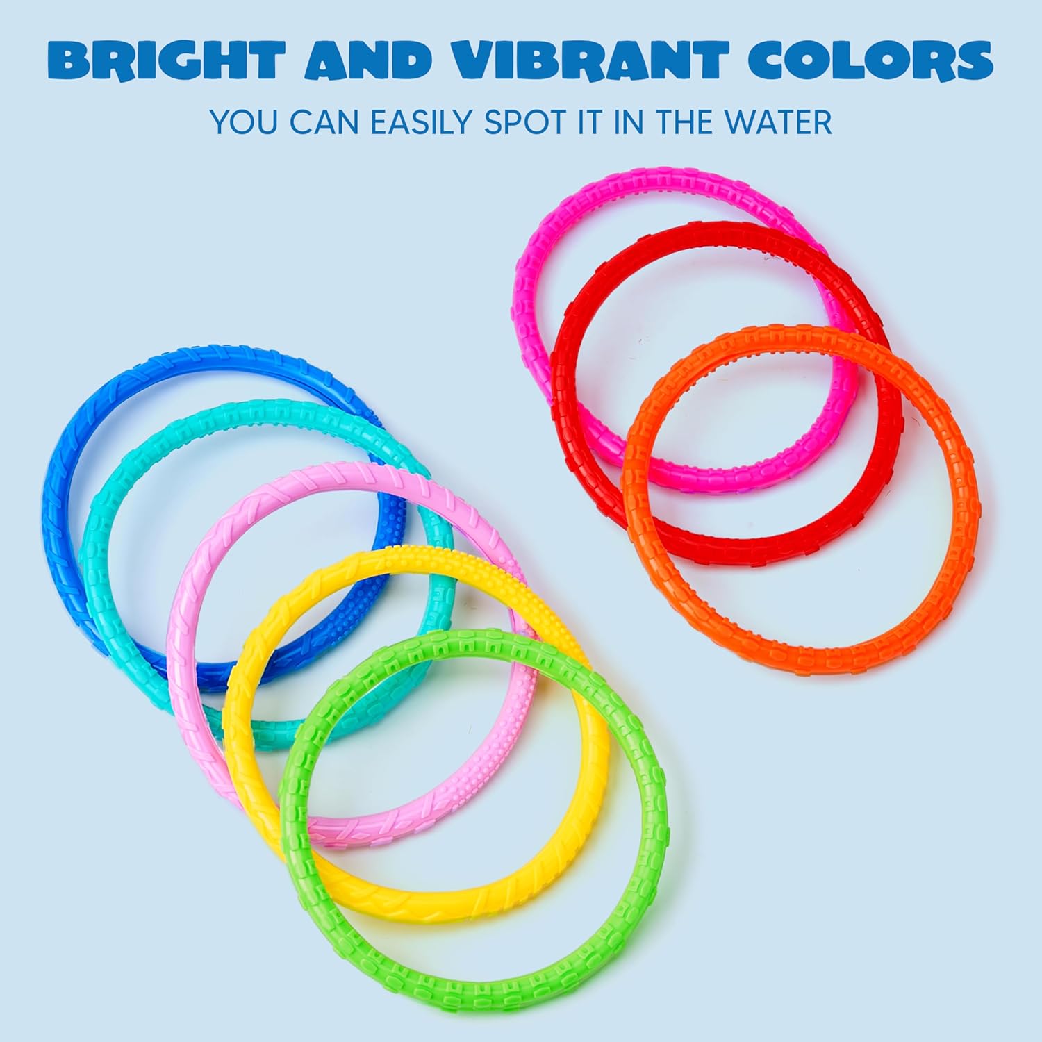 Detalle 2 de JOYIN dive rings 8 pack for kids